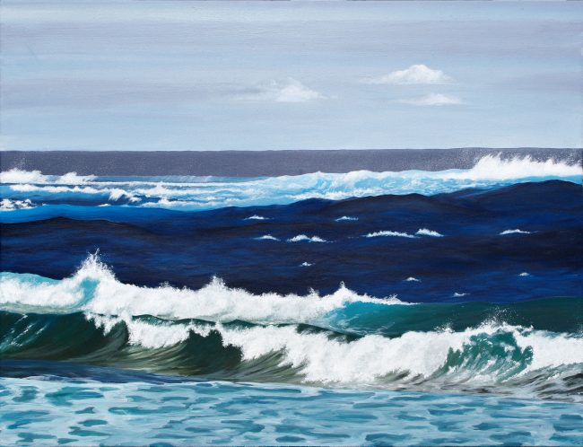 peinture à l'huile impressionnisme océan pacifique polynésie française