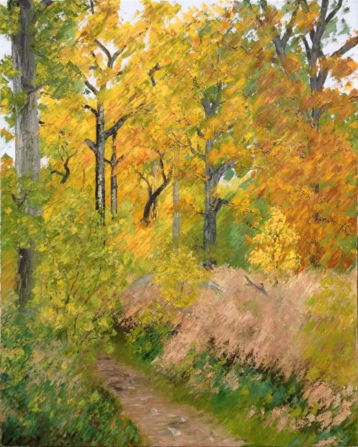 peinture à l'huile impressionnisme forêt ermenonville hauts de france picardie