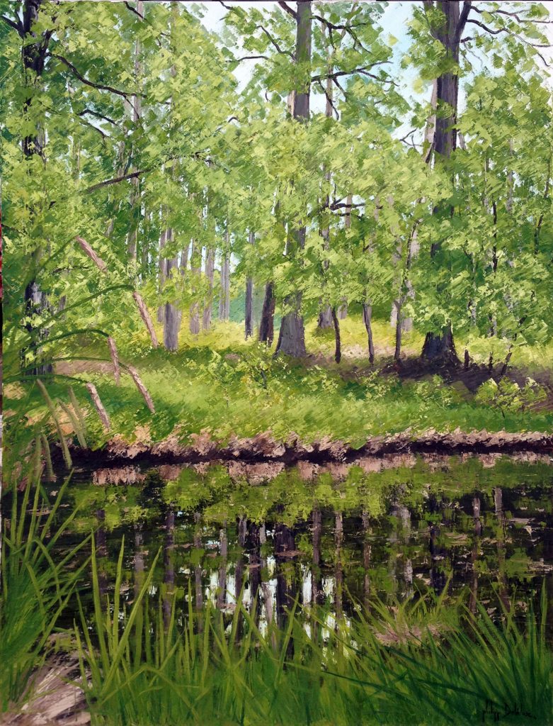 peinture à l'huile impressionnisme forêt d'halatte hauts de france picardie
